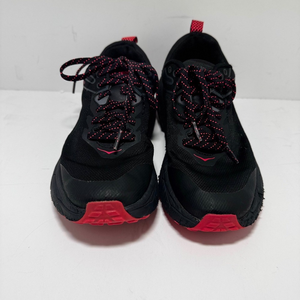 Hoka Challenger 6 GTX Trail Running Shoes Black Cherry Mahogany Waterproof
